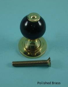 Window Shutter Knob - Black Ceramic - 083CB