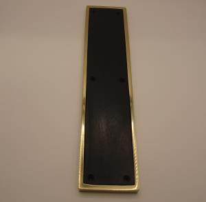 Plain Ebonised Finger Plate - 1147