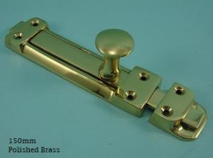 Door Bolt - Traditional, Solid Brass - 415
