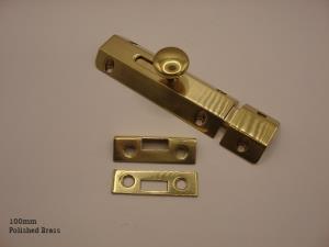 Door Bolt - Modern, Solid Brass - 416