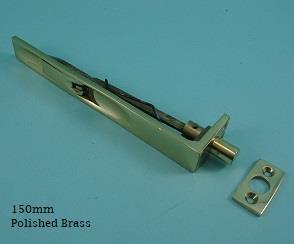Flush Bolt - Traditional Solid Brass 150mm - 417