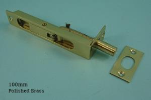 Flush Bolt - Modern Solid Brass - 418