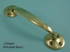 Bow Handle, 150mm Solid Brass - 420