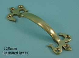 Fleur-De-Lys Pull Handles Brass - 422