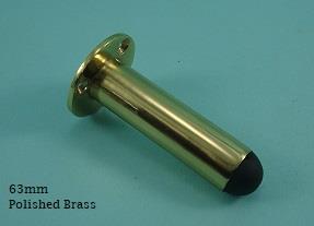 Projecting Door Stop Solid Brass - 445