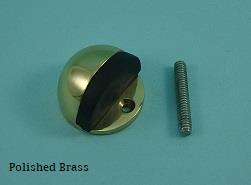 Oval Door Stop Solid Brass - 446