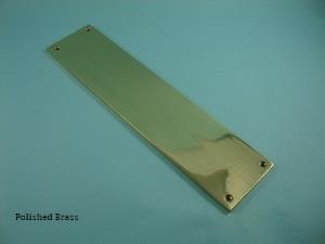 Oblong Heavy Finger Plate Solid Brass - 456