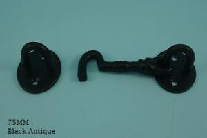 Cabin Hook, Black Antique - 500