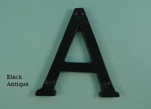 75mm (3") Black Antique Numerals - 550 A-B
