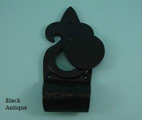 Fleur De Lys Cylinder Cover - Black Antique - 571