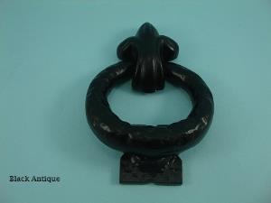 Ring Door Knocker - Black Antique - 575