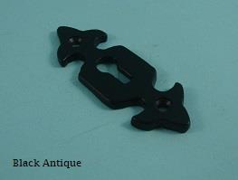 Fleur De Lys Open Escutcheon - Black Antique - 584