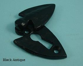 Arrow Head Covered Escutcheon - Black Antique - 585