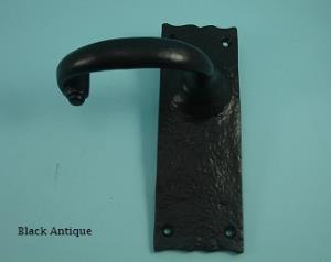 Traditional Lever Latch Set - Black Antique (Pair) - 588