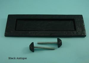 Traditional Letter Plate - Black Antique - 593