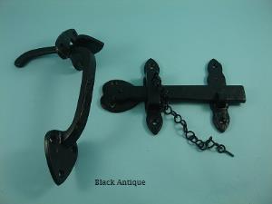 Thumb Latch Set - Black Antique - 597