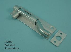 Barrel Bolt - Aluminium - 25mm Wide - Necked - 611