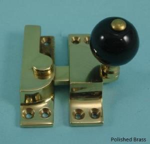 Straight Arm Fastener - Black Ceramic Knob - Standard: Non-Locking - 104CB  