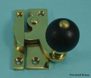 Clo Fastener - Black Wood Knob: Non-Locking - 108WB