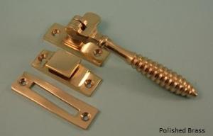 Reeded Casement Fastener with Hook & Mortice Plate - 132