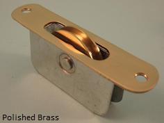 Ball Bearing 2" Brass Wheel Pulley, Solid Brass Radius Faceplate - 138
