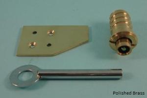30mm Flush Lock Sash Stop with Key & Striker Plate - 181