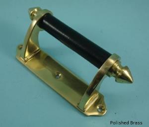 Victorian Sash Handle - Black Wood Bar - 238WB