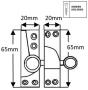 Straight Arm Fastener - Knurled Knob - Standard: Non-Locking - 078