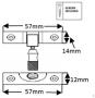 Brighton Fastener Small - Knurled Top - Non-Locking - 080