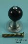 Window Shutter Knob - Black Wood - 083WB