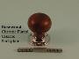 Rosewood Mushroom Knob Set - Classic, Ringed or Flower Backplates - 1007