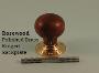 Rosewood Mushroom Knob Set - Classic, Ringed or Flower Backplates - 1007