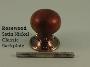 Rosewood Mushroom Knob Set - Classic, Ringed or Flower Backplates - 1007