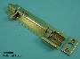 Barrel Bolt - Solid Brass - 25mm Wide - Necked - 411