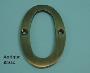 75mm (3") Solid Brass Numerals - 450 6-0