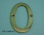 75mm (3") Solid Brass Numerals - 450 6-0