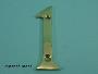 75mm (3") Solid Brass Numerals - 450 1-5