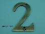 75mm (3") Solid Brass Numerals - 450 1-5