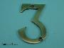 75mm (3") Solid Brass Numerals - 450 1-5
