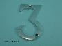 75mm (3") Solid Brass Numerals - 450 1-5