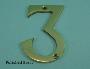 75mm (3") Solid Brass Numerals - 450 1-5
