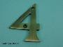 75mm (3") Solid Brass Numerals - 450 1-5