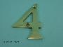 75mm (3") Solid Brass Numerals - 450 1-5
