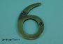 75mm (3") Solid Brass Numerals - 450 6-0