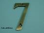 75mm (3") Solid Brass Numerals - 450 6-0