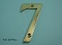 75mm (3") Solid Brass Numerals - 450 6-0