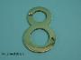 75mm (3") Solid Brass Numerals - 450 6-0