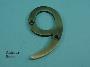 75mm (3") Solid Brass Numerals - 450 6-0