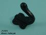 Single Wardrobe Hook Black Antique - 532