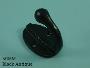 Single Wardrobe Hook Victorian Black Antique - 533